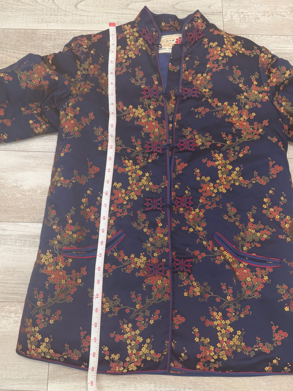 HOST PICK: Vintage Peony Brand Shanghai Chinese Tang Suit Brocade Floral Jacket - Picture 10 of 11
